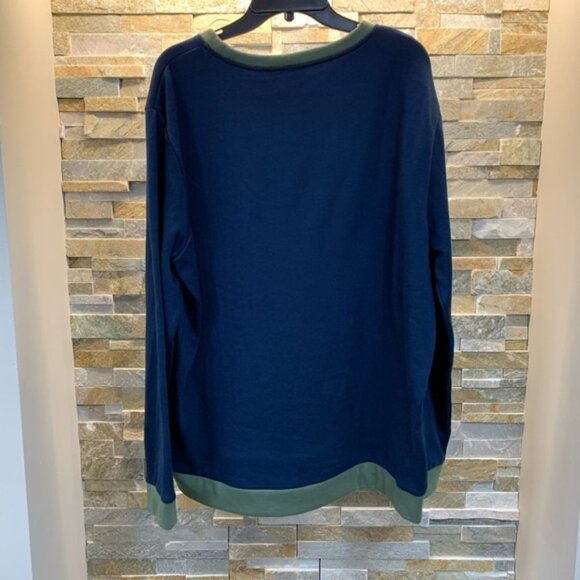 Onia Hudson Colorblock Crew Neck Sweatshirt - Picture 5 of 6